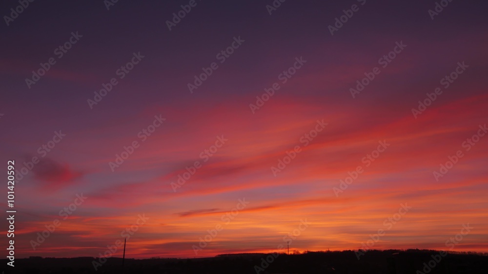Transition from day through night. Fast moving clouds to star filled night sky Transition from day through night. Fast moving clouds to star filled night sky