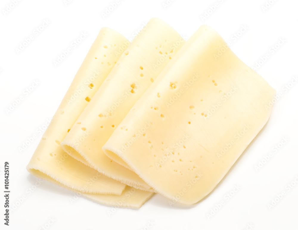 tender slices of cheese on white base tender slices of cheese on white base