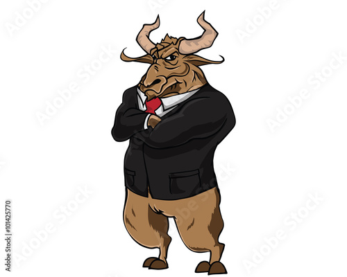 Bull Character - Businessman