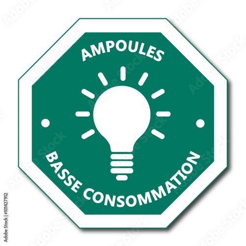 Logo ampoule basse consommation.