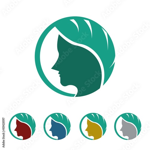 beauty clinic logo icon Vector