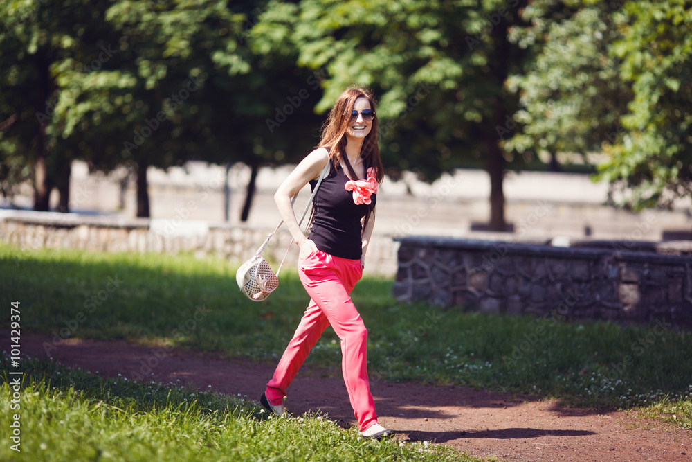 Woman in a park Woman in a park
