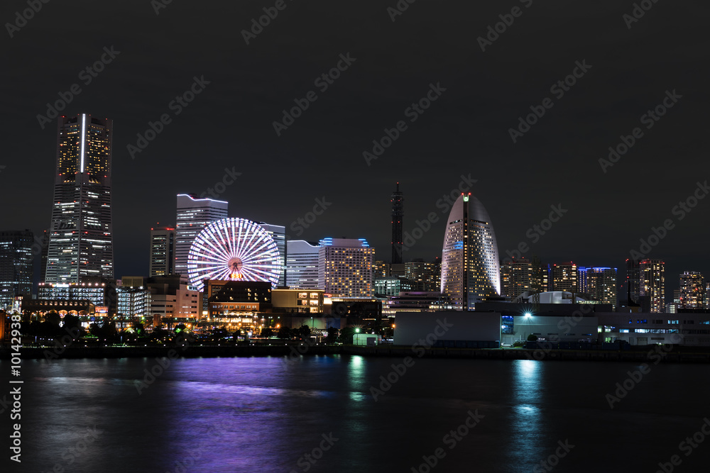 Fototapeta premium Nightview of Yokohama City (横浜夜景)