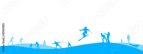 Menschen Wintersport