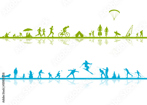 Silhouette Sportler