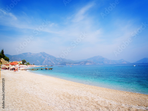 Beautiful seascape of mediterranean waters