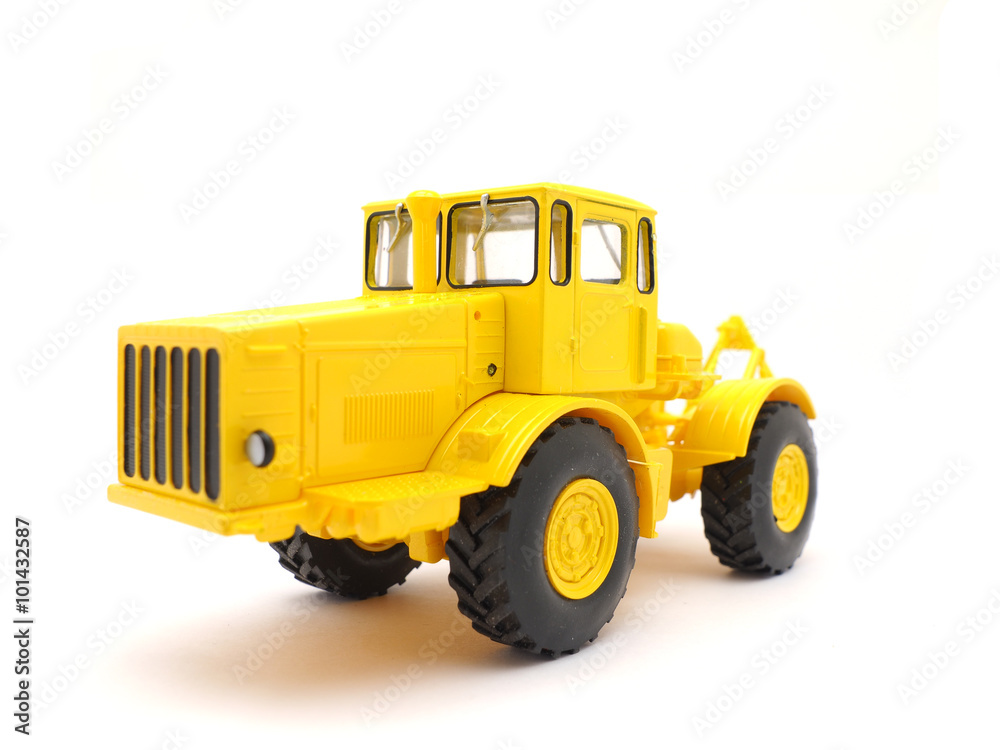 toy grader on a white background