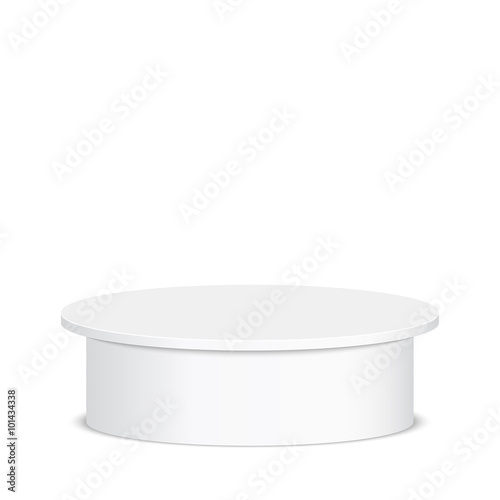 Round pedestal for display.
