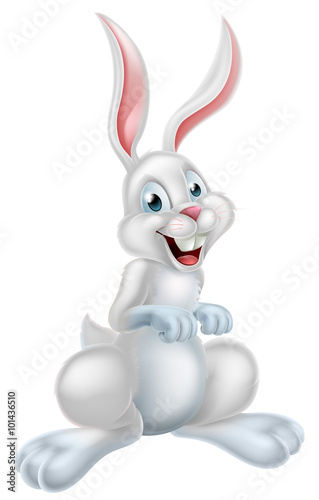 White Easter Bunny Rabbit