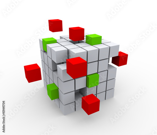 3d abstract cubes