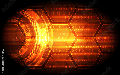 technology abstract digital background, vector illustration