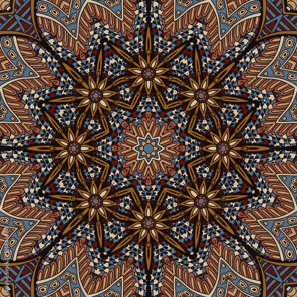 vintage tribal seamless pattern