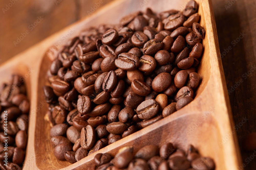 coffee beans on a platter coffee beans on a platter