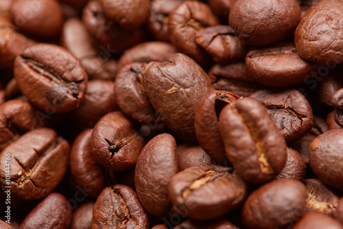 Coffee beans closeup