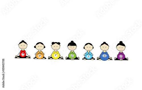 Pregnant yoga, women group for your design