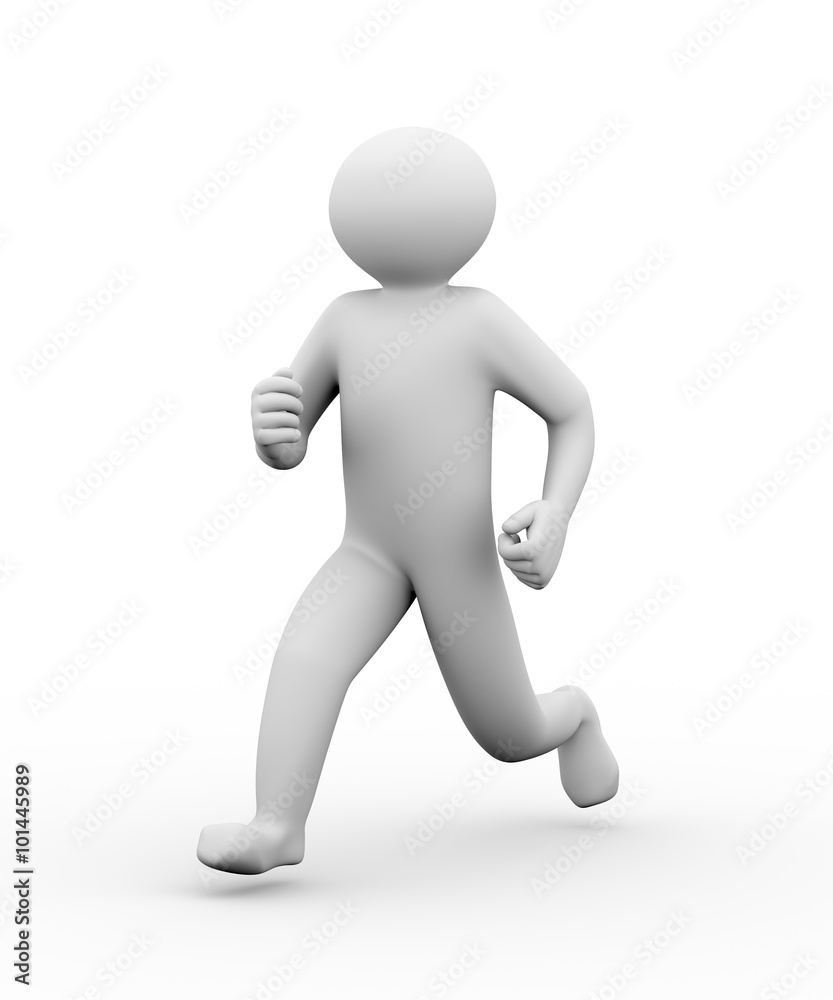 3d running person 3d running person