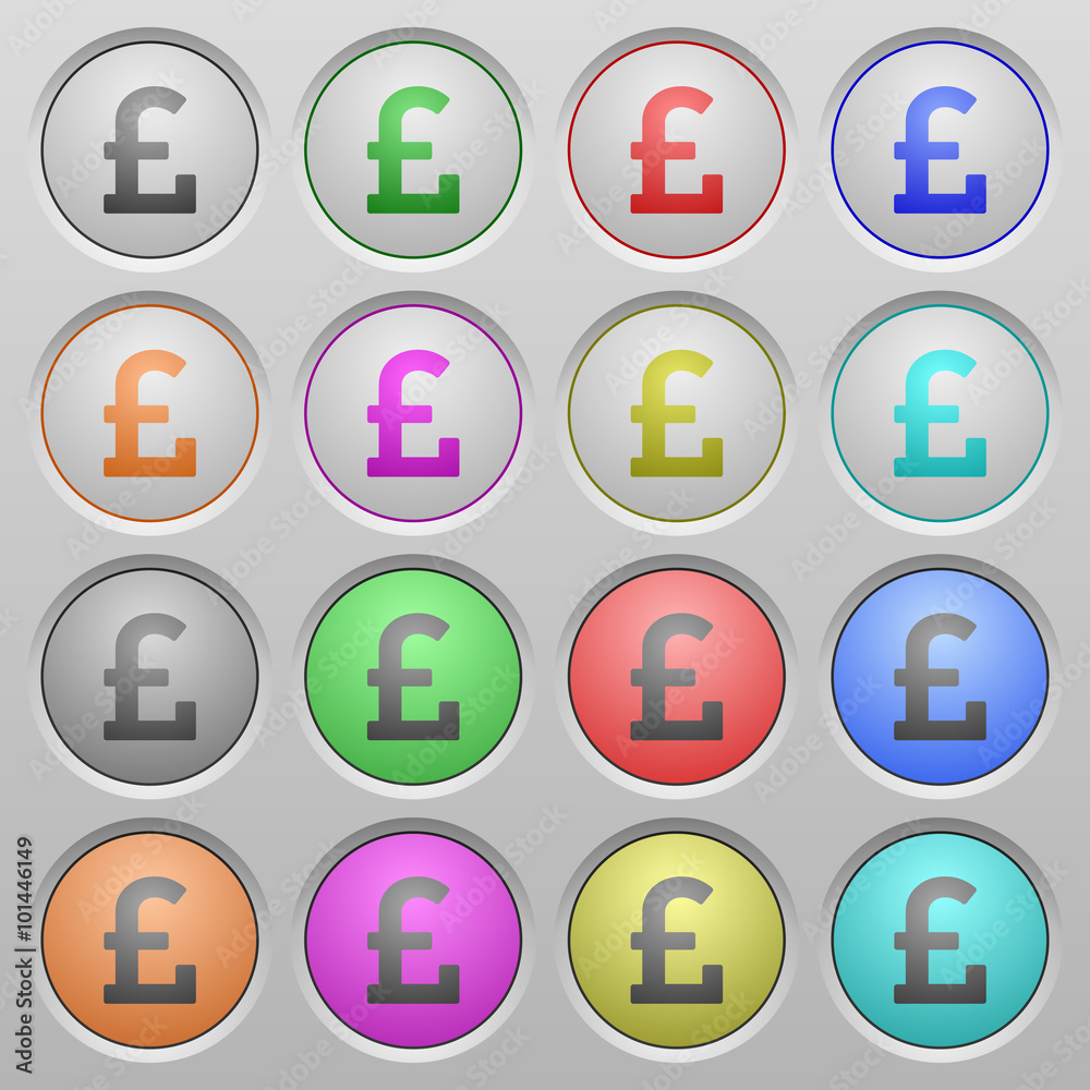 Pound sign plastic sunk buttons Pound sign plastic sunk buttons