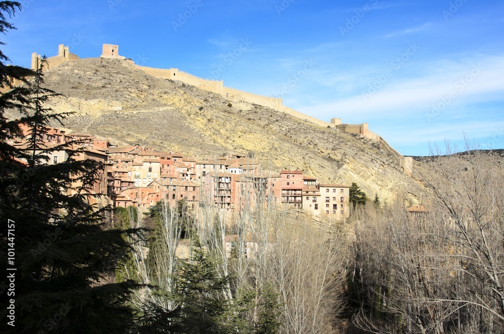 Albarracin, medieval terracotte village in Spain
