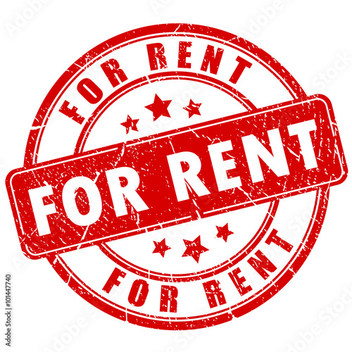 For rent rubber stamp