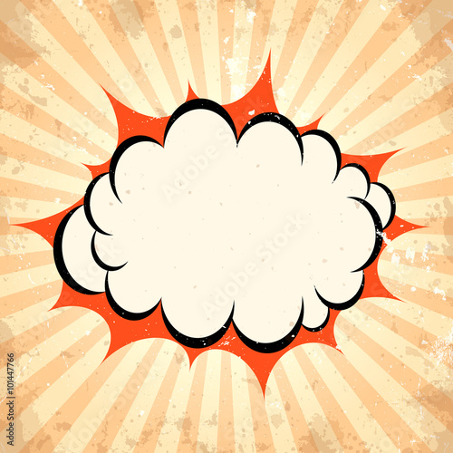 Boom pow cloud background