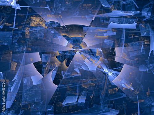 Abstract digitally generated image chaos background