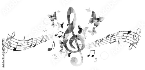 Music notes background