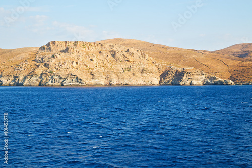 from the boat sea sea santorini greece europe