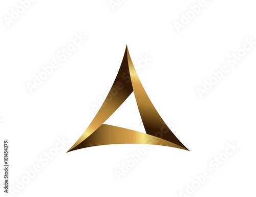 Gold triangle logo