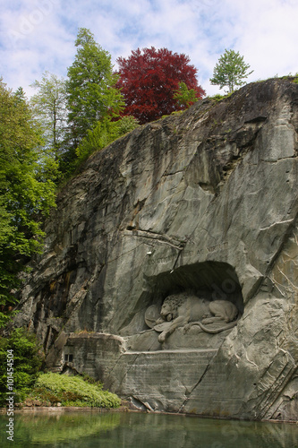Fotografie Monument in honor of swiss guardsman dead during French revoluti