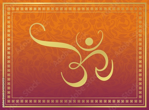 aum syllable, paisley design , Hinduism , India