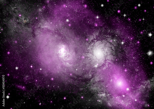 galaxy in a free space