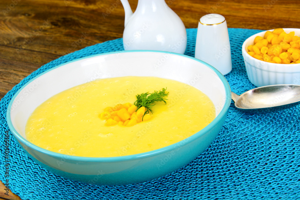 Soup of Mashed Potato with Corn Soup of Mashed Potato with Corn