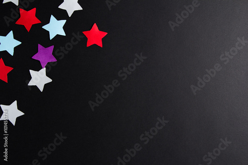 Paper stars of different colors © eight8