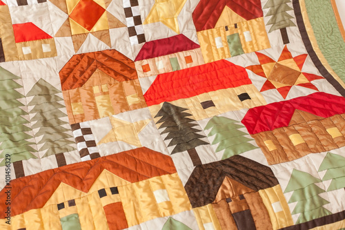 Part of patchwork quilt as background