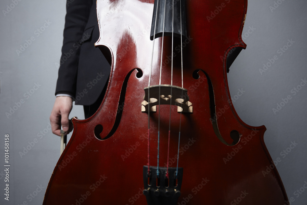 Fototapeta playing the cello closeup