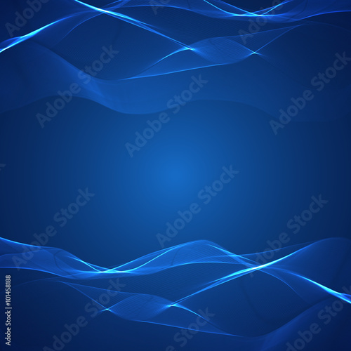Blue pattern with lines above and below