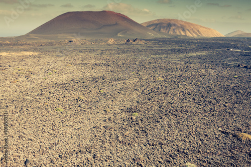 National Park Timanfaya on the island of Lanzarote, Canary Islan