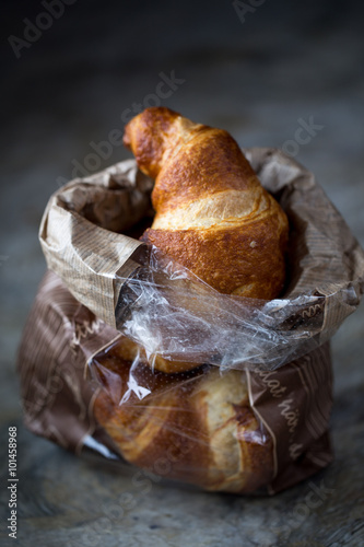 Fototapeta Naklejka Na Ścianę i Meble -  Tasty croissants 