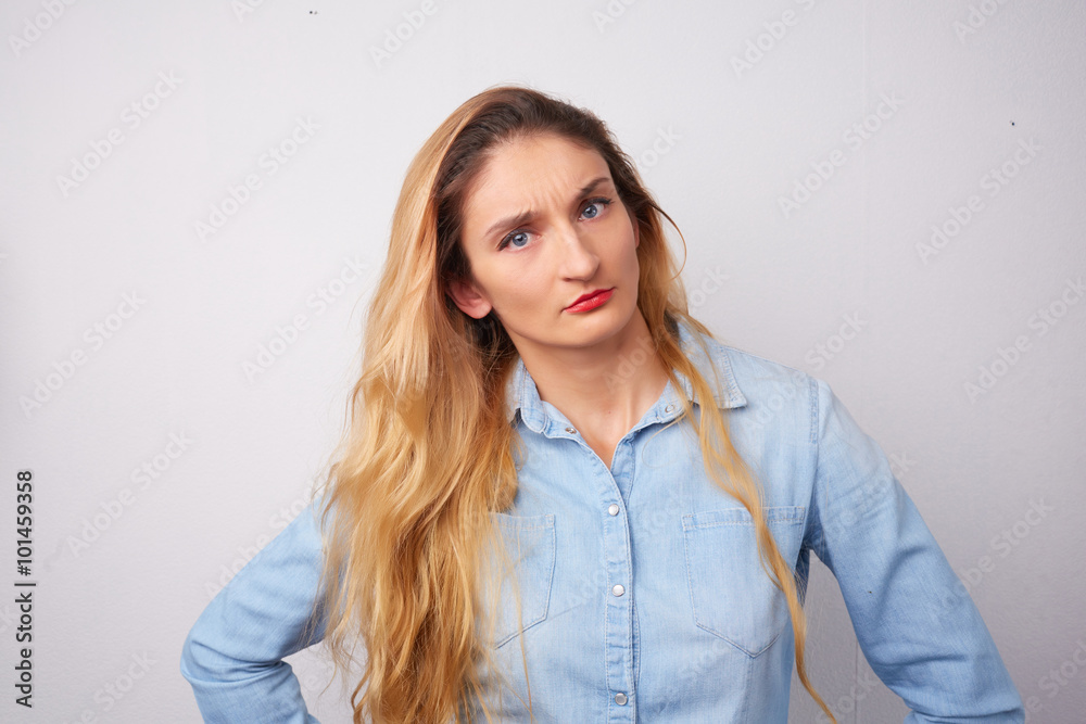 beautiful smiling woman in the studio beautiful smiling woman in the studio