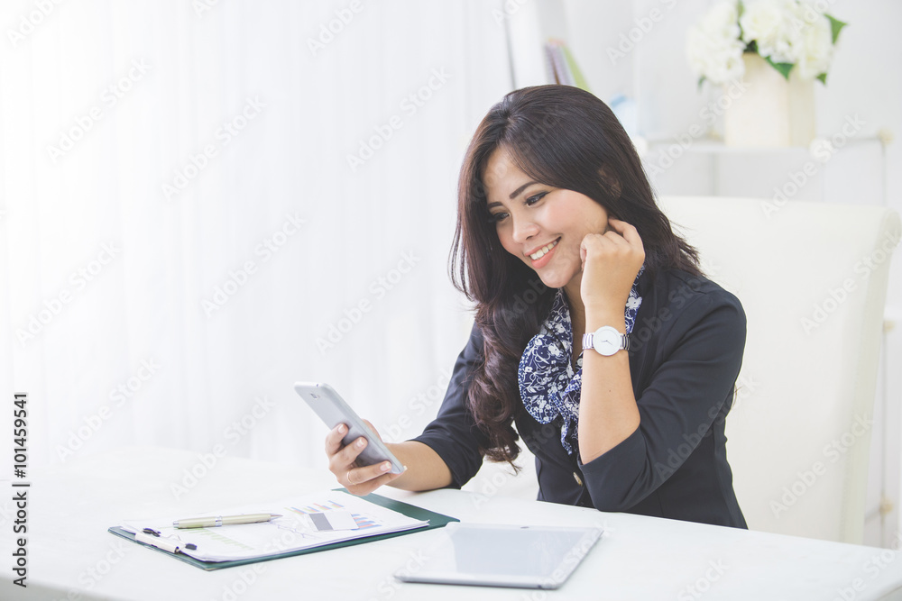 business woman using mobile phone business woman using mobile phone