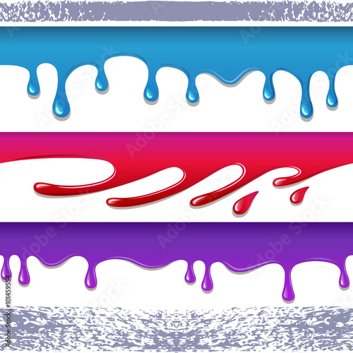 Colored seamless drips