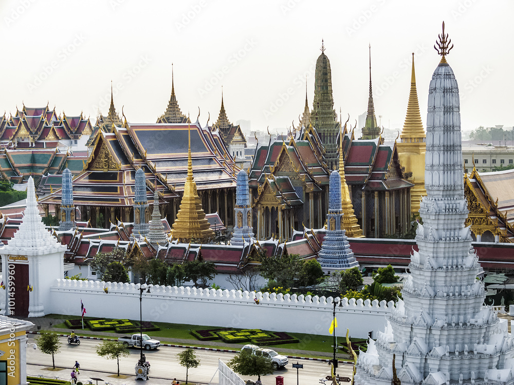 Fotografie Wat Phra Kaeo von oben