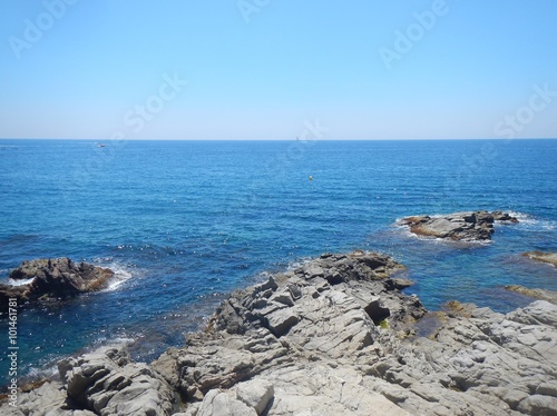 Lloret de mar coastline spain