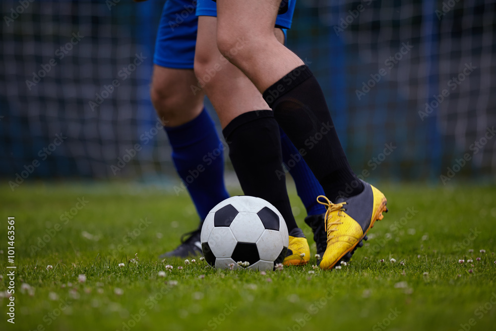 Fototapeta premium Soccer player legs in action 