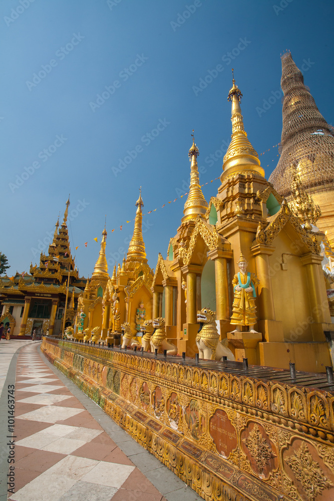 Golden pagoda in Myanmar