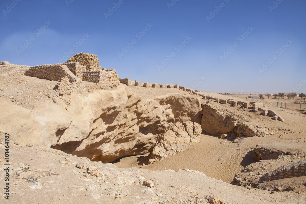 The ancient city of Ubar, Shisr, in Dhofar region, Oman. The ancient city of Ubar, Shisr, in Dhofar region, Oman.