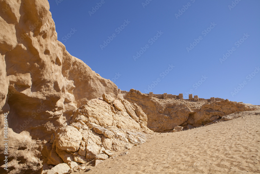 The ancient city of Ubar, Shisr, in Dhofar region, Oman. The ancient city of Ubar, Shisr, in Dhofar region, Oman.