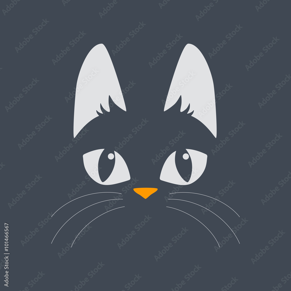 Cat. Logo. Vector graphics.