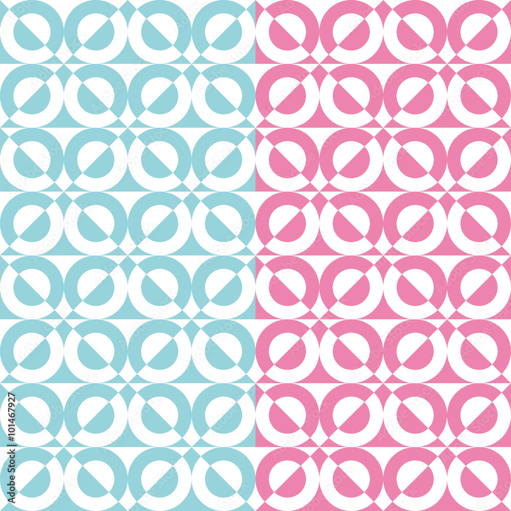Set two elegant patterns with white blue and pink semicircles
Set two elegant patterns with white blue and pink semicircles