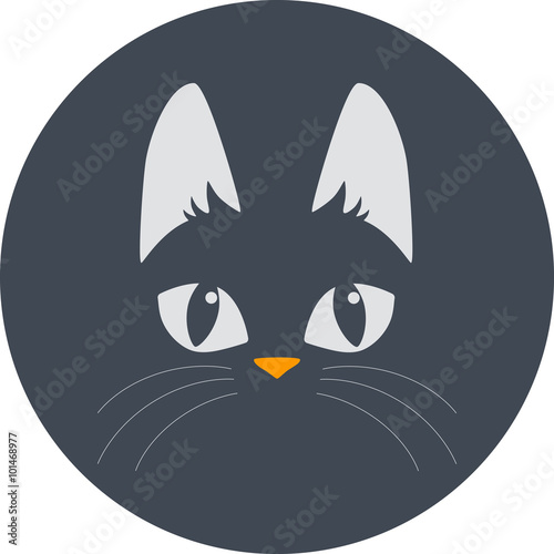Cat. Logo. Vector graphics.